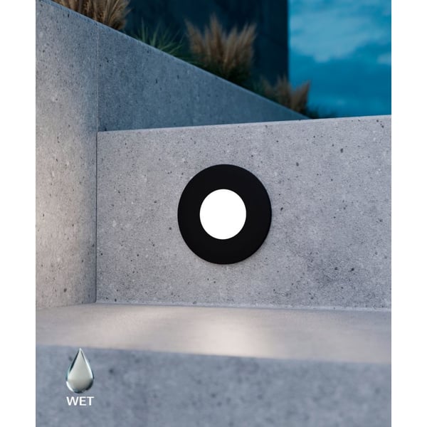 Round Translucent LED Open Lens Recessed Pathway and Step Light