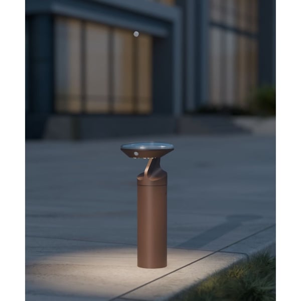 21-Inch Single-Arm CCT Selectable Solar LED Bollard Light