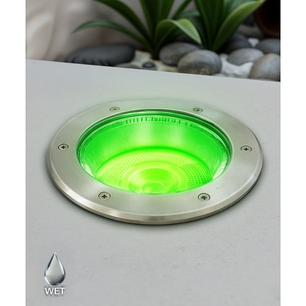 10-Inch In-Ground RGBW Color-Changing LED Well Light