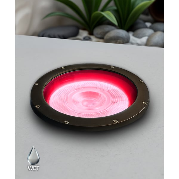10-Inch In-Ground RGBW Color-Changing LED Well Light