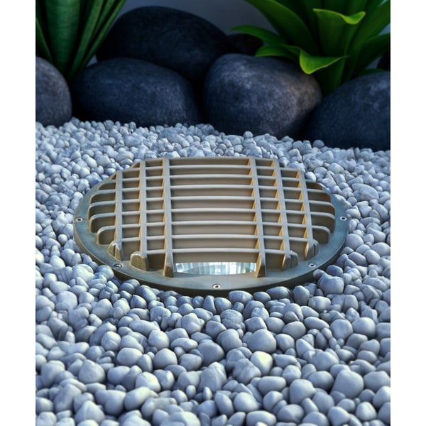 10-Inch In-Ground Grill-Top LED Well Light