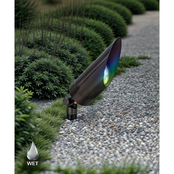 RGBW Color-Changing Long Shroud LED Directional Landscape Uplight