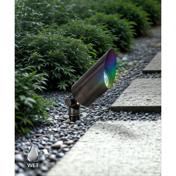RGBW Color-Changing Short Shroud LED Directional Landscape Uplight