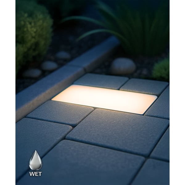 Rectangular LED Brick Drive-Over Well Light