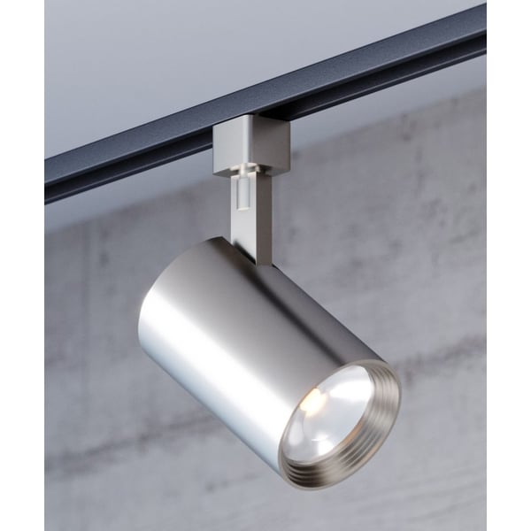 5.5-Inch LED Satin Nickel Cylinder Track Light Head
