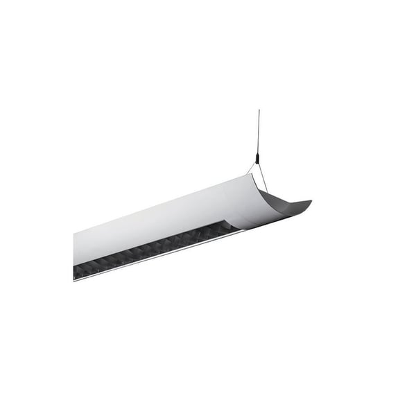Alcon Lighting Casablanca 10105-4 4 Foot T8 and T5HO Fluorescent Linear Suspended Direct Indirect Lighting Fixture