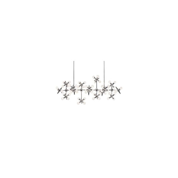 Kuzco CH51049-CH Sixteen Light LED Suspended Linear Chandelier Pendant