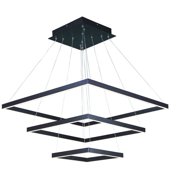 ET2 Quad LED 3-Tier Square Pendant 