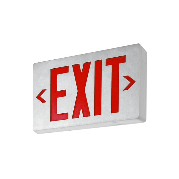 Alcon 16108 New York City Compliant Diecast Aluminum Exit Sign