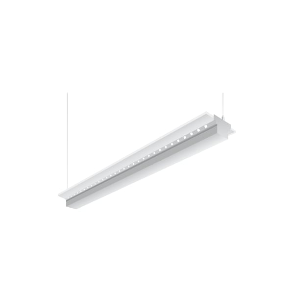 HE Williams SIA2 Square LED 8 Foot Architectural Linear Pendant Light Fixture - White