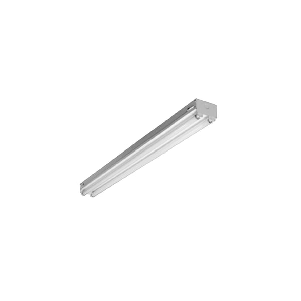 LA Lighting KDS200-2-4R-2E8I-UNV Series 5800 Lumens 4 Foot T8 Fluorescent Knocked Down 2-Lamp Strip Lighting
