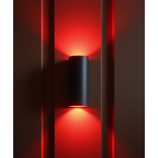 Wall-Mounted RGBW Cylinder LED Uplight and Downlight