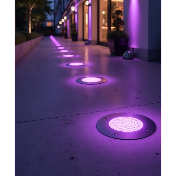 6-Inch In-Ground RGBW Color-Changing LED Well Light