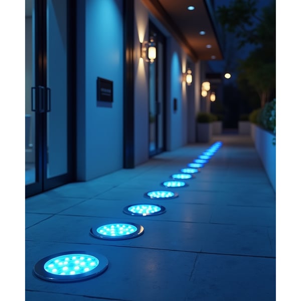 8-Inch In-Ground RGBW Color-Changing LED Well Light