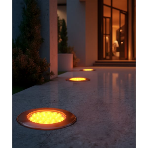 9-Inch In-Ground RGBW Color-Changing LED Well Light