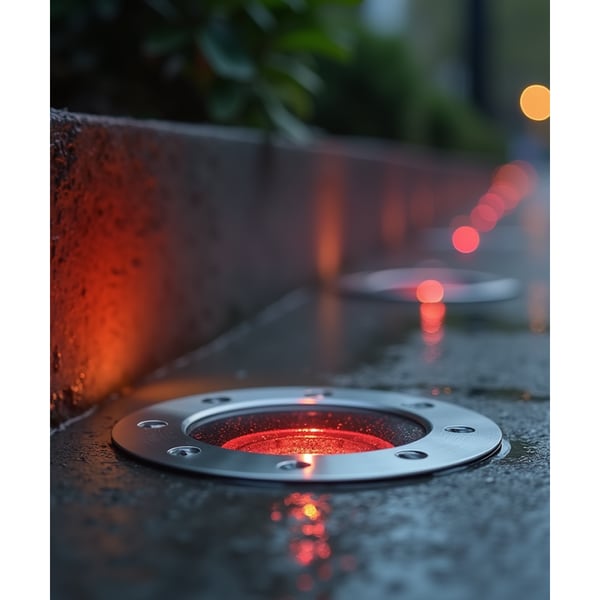 8-Inch In-Ground RGBW Color-Changing LED Well Light