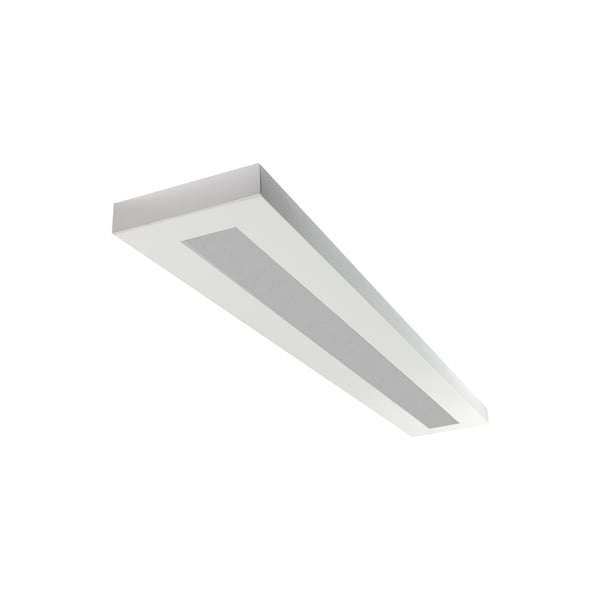 LSI Industries HRZ-4-FL LiniArc Horizon Housing Frosted Acrylic Lens Fluorescent Suspended Light Fixture - Direct/Indirect - 4 FT