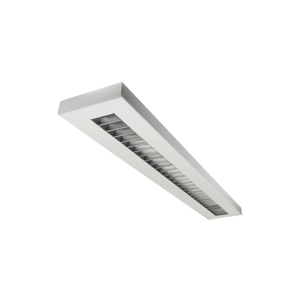 LSI Industries HRZ-4-RPL LiniArc Horizon Housing Parabolic Louver Fluorescent Suspended Light Fixture - Direct/Indirect - 4 FT