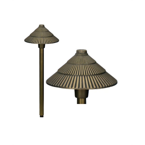 Alcon 9084 Raiden Solid Brass Low Voltage LED Architectural Landscape Path Light Fixture