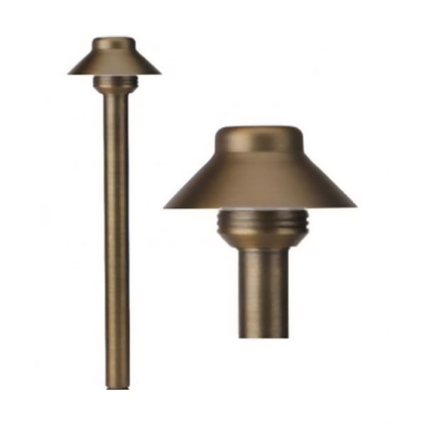 Alcon 9070 Bucket Solid Brass Low Voltage LED Architectural Landscape Path Light Fixture