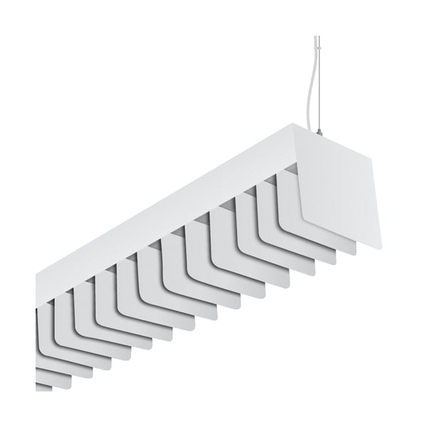Alcon 6022-P-4 Fluorescent 4-Foot Pendant-Mount Louver Luminaire