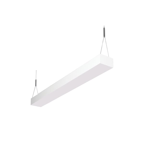 LSI Industries RAIL-4-LED LiniArc Indirect Rail Solid Body LED Suspended Light Fixture - 4 FT