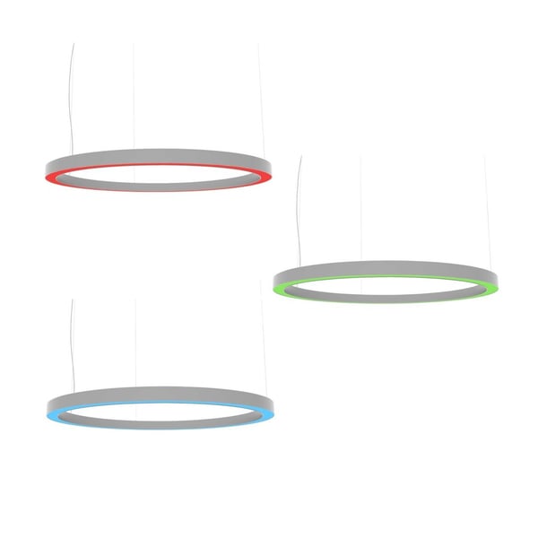 Betacalco Ring Static Color LED Direct Pendant Light Fixture