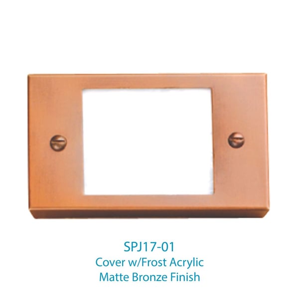 SPJ Lighting Forever Bright SPJ17-01 LED Recessed Step Light Cover - Frost Acrylic 