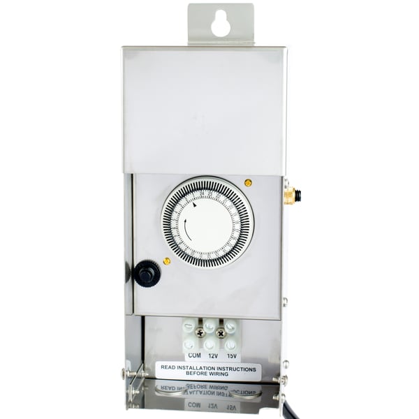 Alcon Lighting SST300W LED 300W 12V/15V AC Multi-Tap Stainless Steel Magnetic Dimmable Low Voltage Indoor/Outdoor Transformer