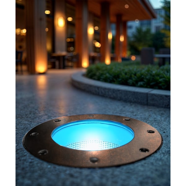 7-Inch In-Ground RGBW Color-Changing LED Well Light