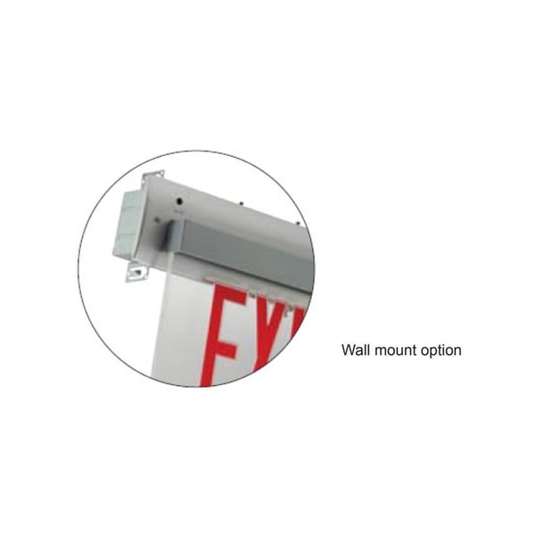 Alcon 16116-WM Single Sided Edge Lit Wall Mount LED Exit Sign