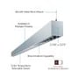12100-23-P-LVR with aircraft cable/stem mount, direct/indirect, multiple finishes, CCT selection, optional emergency backup