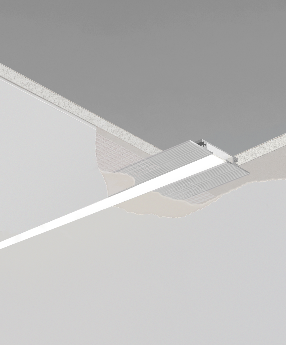 1-Inch Shallow Trimless Linear Recessed LED Light - 96 in
