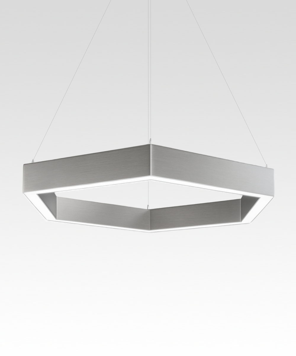 Modern 4' Hexagon LED Pendant Light – Alcon Lighting 12100-20-P-HEX