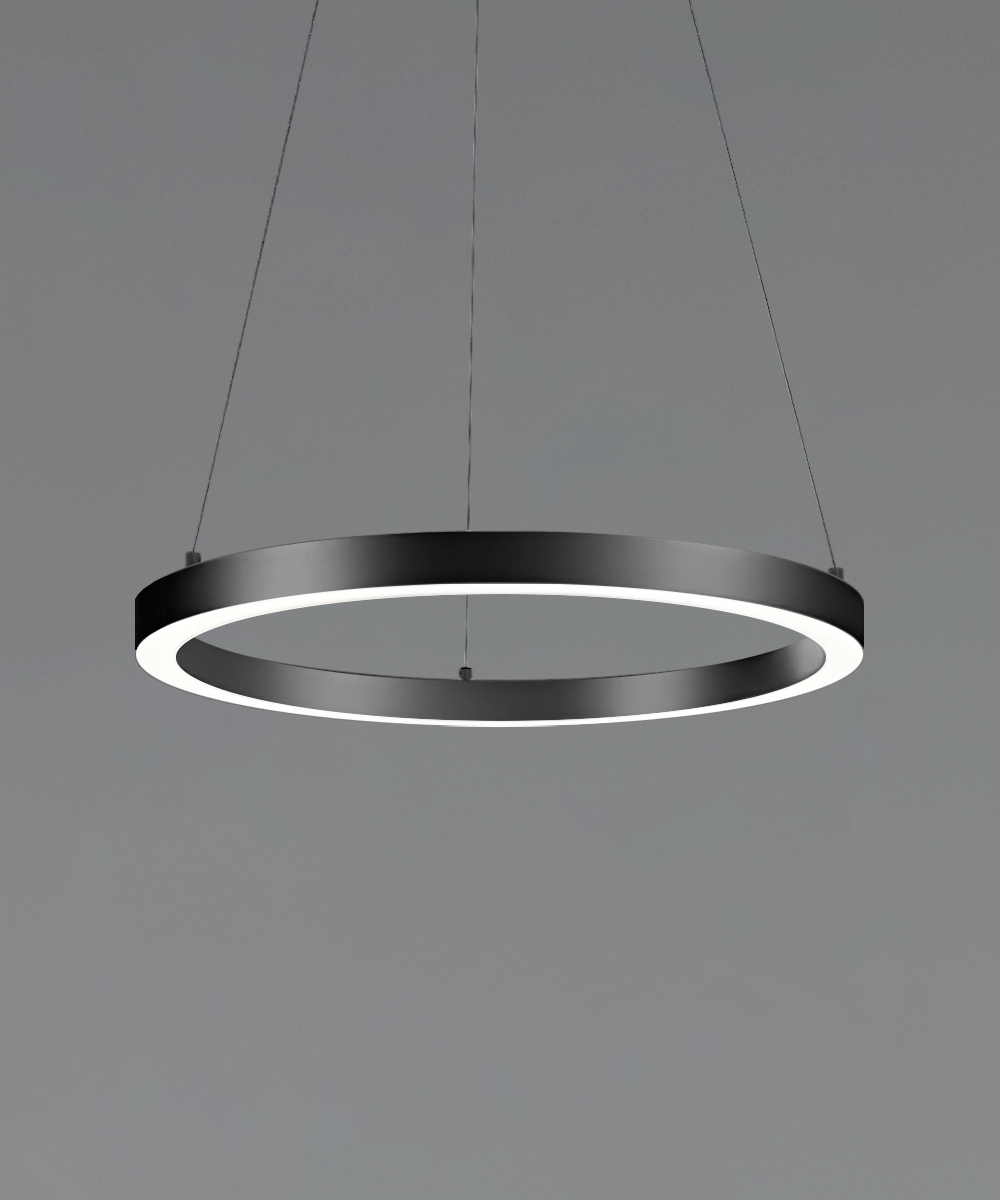 Modern Slim LED Ring Pendant Light - ...