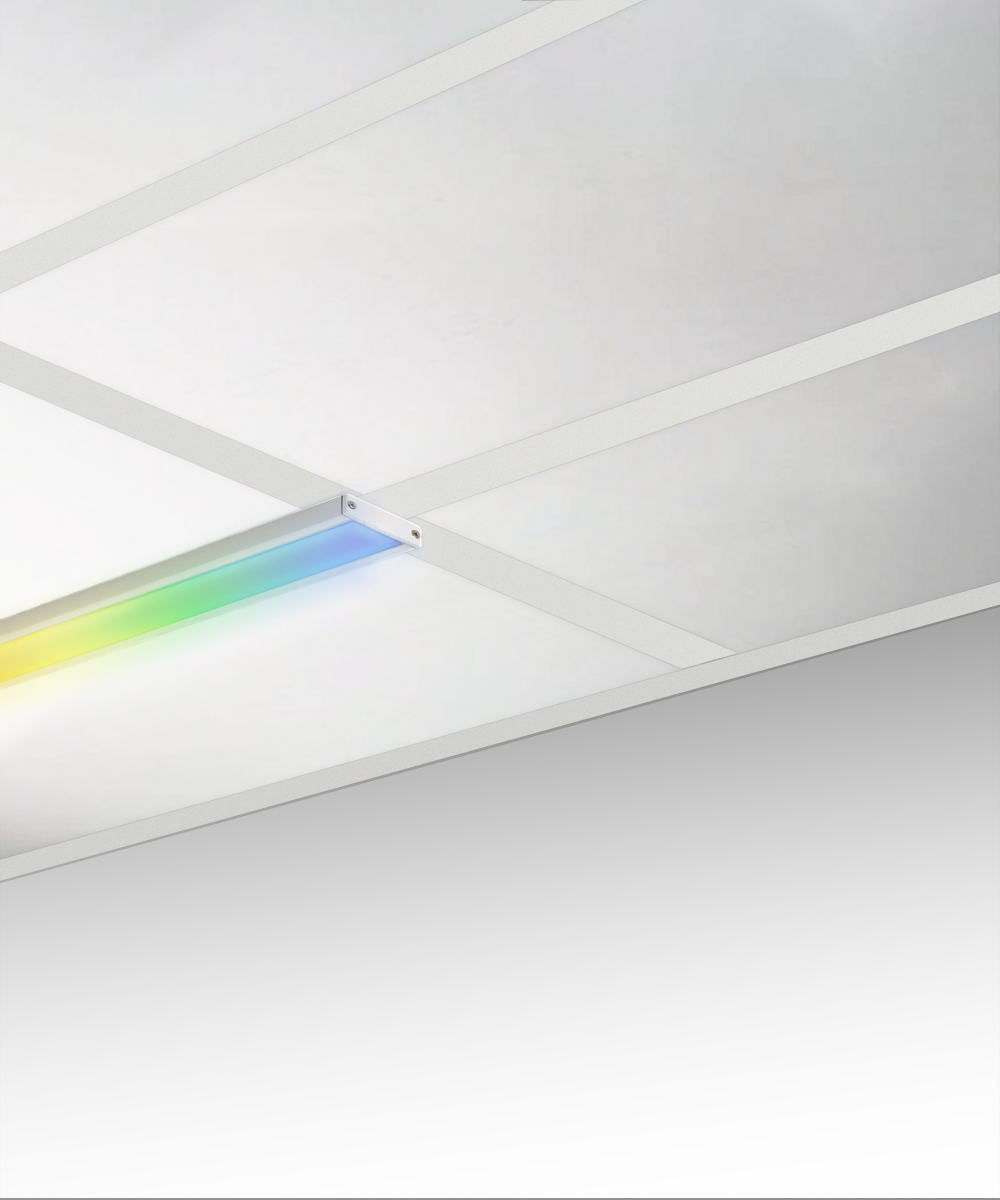 Color-Changing T-Bar Linear Grid Ceiling Light – Alcon Lighting