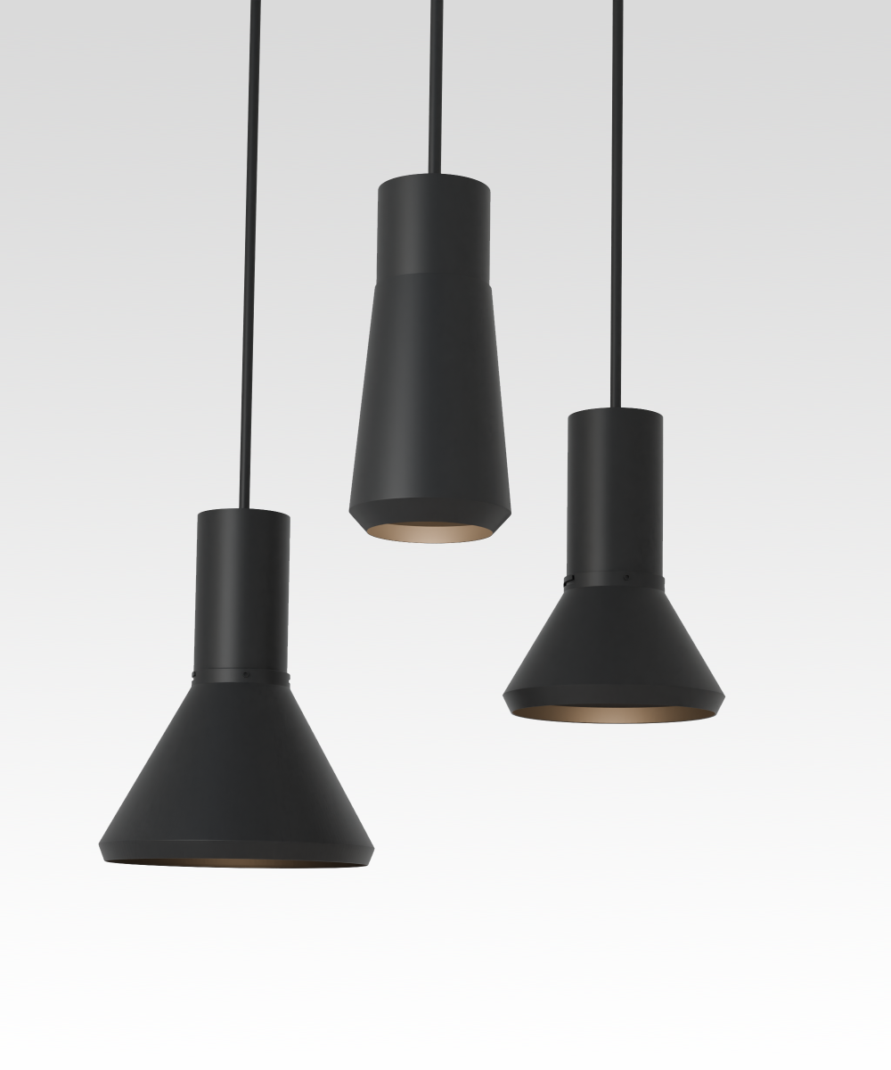 Half-Moon Dome LED Cylinder Pendant Light – Alcon Lighting 12032-P-DM
