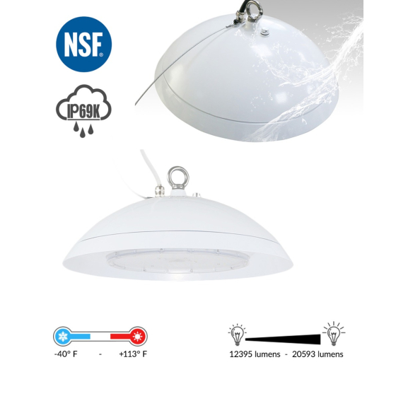 Industrial Half-Dome High Bay Pendant LED Light