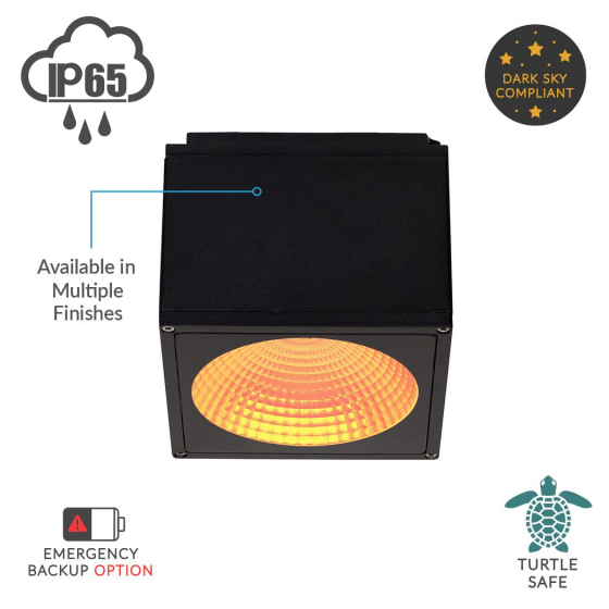 Alcon 11224-TF-S Pavo Turtle Friendly LED 6 Inch Square Ceiling Light