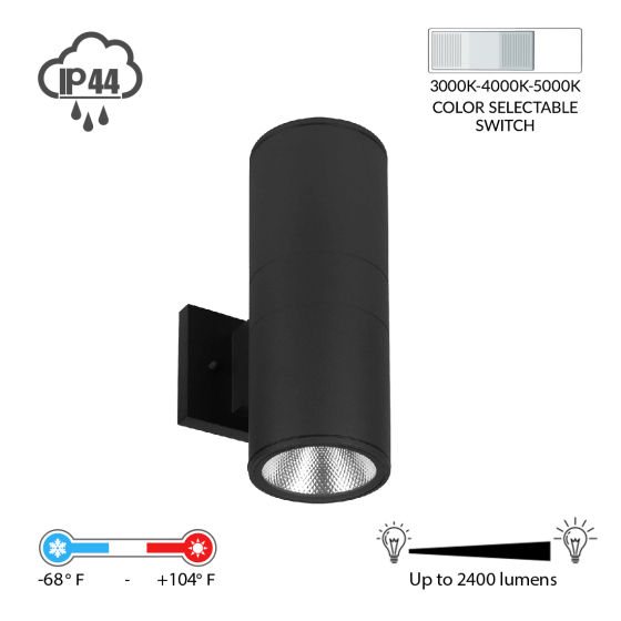 Alcon 11240-2 Architectural 4-inch Cylinder LED Uplight and Downlight
