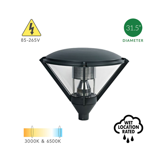 Exterior Architectural LED Post Top Area Light