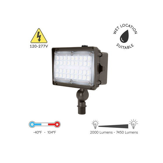 Alcon 11411-KN Knuckle Mount Outdoor LED Floodlight