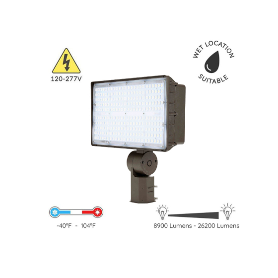 Alcon 11411-SF Slip Fitter Mount Outdoor LED Floodlight