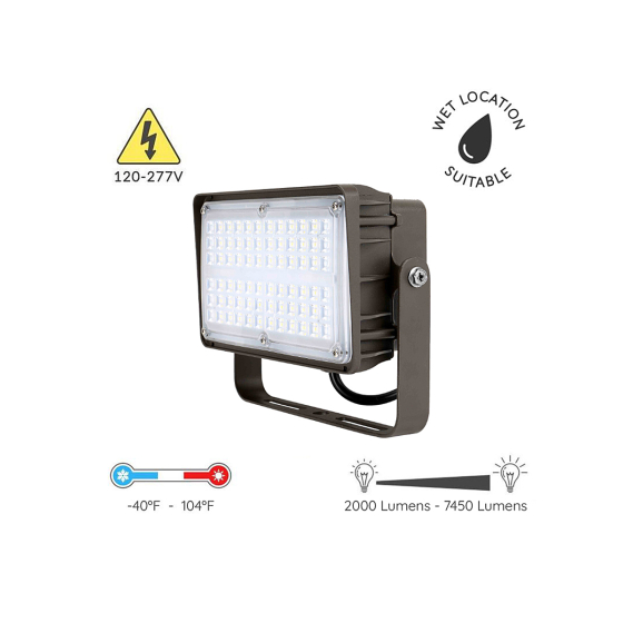 Alcon 11411-TR Trunnion Mount Outdoor LED Floodlight