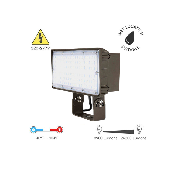 Alcon 11411-YK Yoke Mount Outdoor LED Floodlight