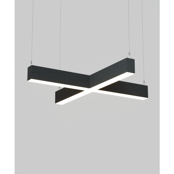 12100-20-X-P Silver Finish Suspended Over Desk 