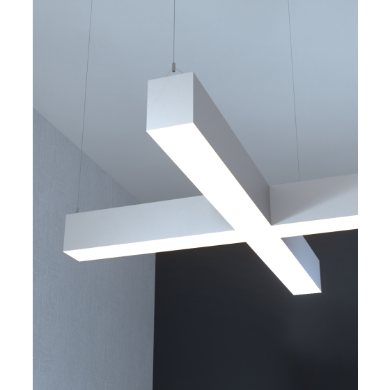 4-Inch RGBW Color Changing X-Shaped LED Pendant Light