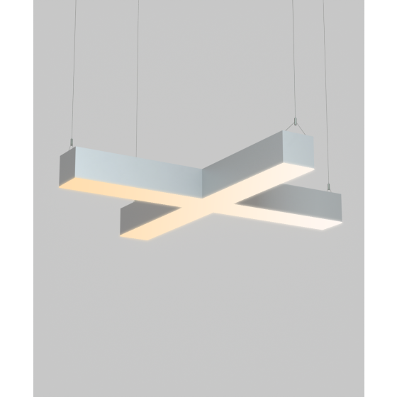4-Inch RGBW Tunable White X-Shaped LED Pendant Light