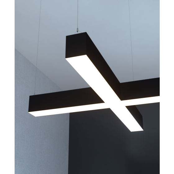 4-Inch RGBW Tunable White X-Shaped LED Pendant Light