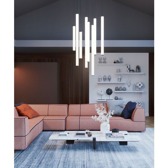 Alcon 12145 Architectural LED Tube Linear Suspension Light Fixture
